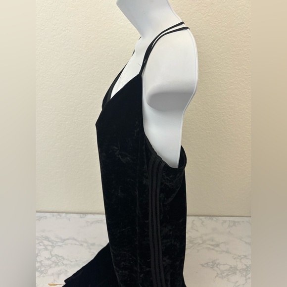 Splendid Dress Womens Black Sz M Spaghetti Strap Strappy Velour Velvet​ - Picture 4 of 9